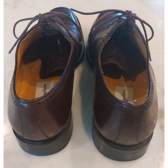MEZLAN Napoli  Brown Leather Cap Toe Oxford Dress Shoes Mens Size‎ 9.5B - Picture 3 of 13